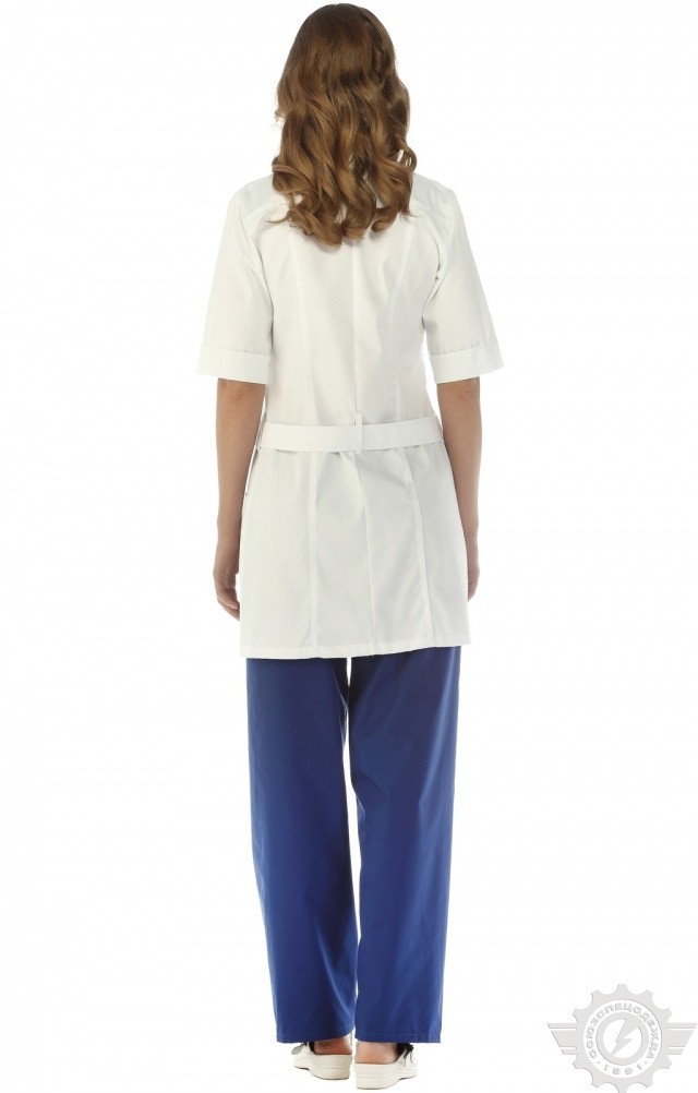 63791 Халат "Леди" женский белый  Медицинская одежда  размер 40/158-164 Спецодежда  - Вид №8