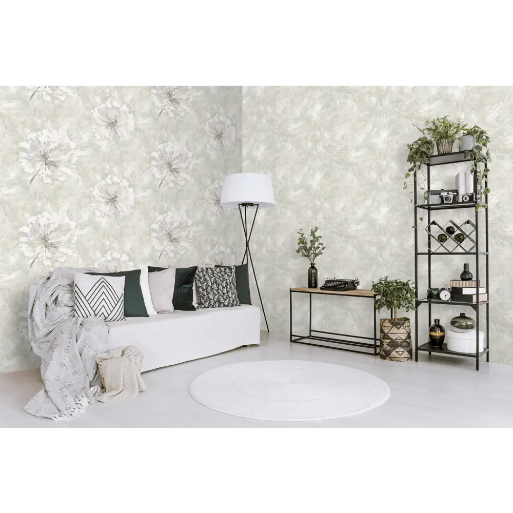 Флизелиновые обои ATELIERO Sonya нежно-зеленые с рельефной текстурой 89369817 STLM-0834815 - Вид №4