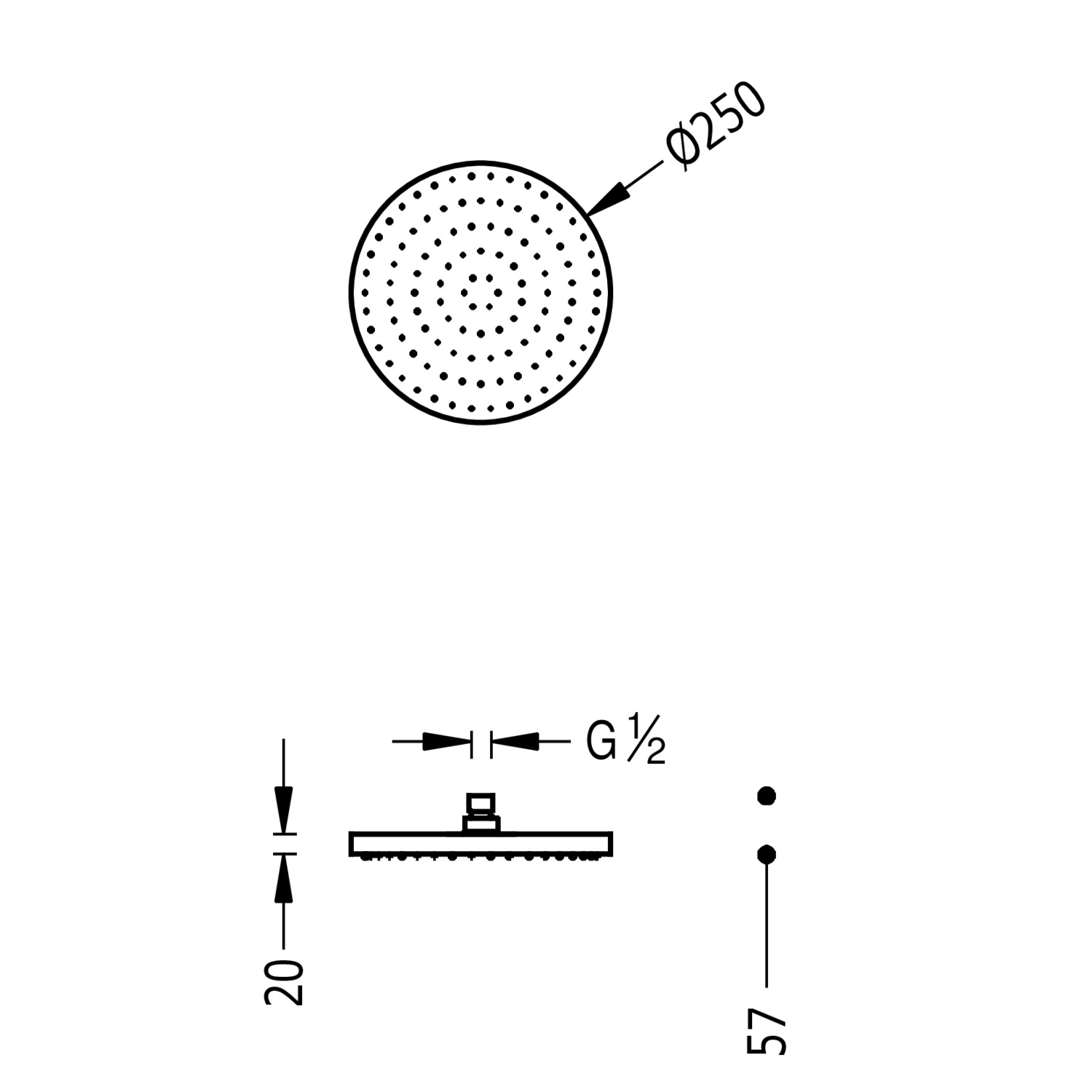 Насадка для душа-13413726 TRES Showers - Вид №1