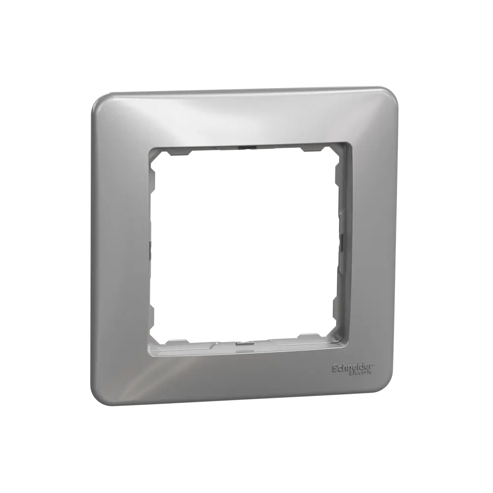 Рамка для розеток и выключателей Systeme Electric Sedna Design 1 пост, цвет алюминий STLM-2051810 - Вид №1