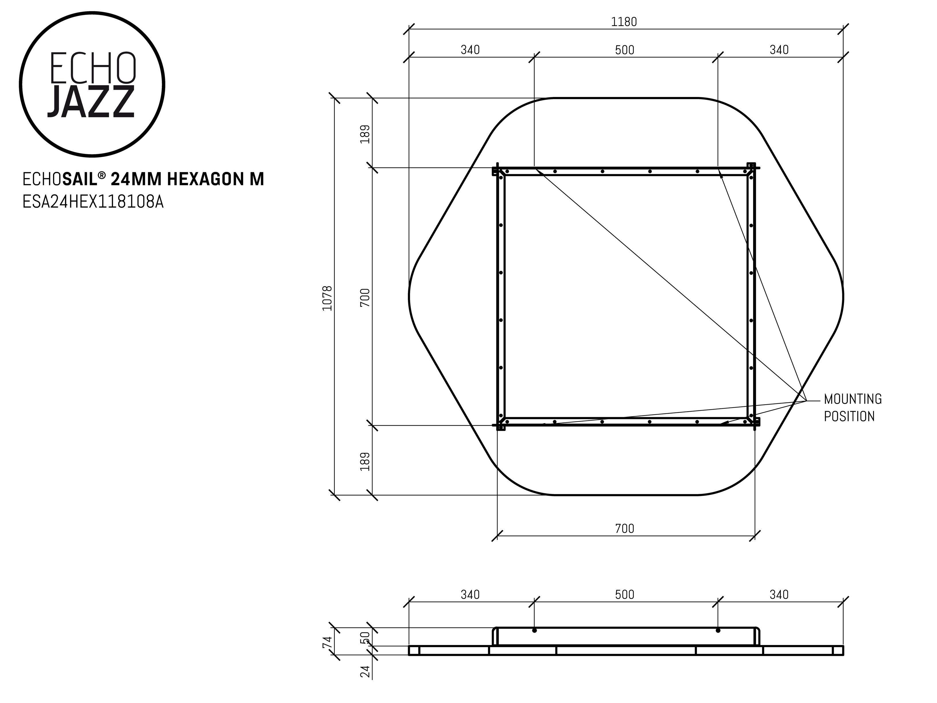 Акустическая подвесная панель из ПЭТ ECHOJAZZ ECHOSAIL® ARCH-00062331 - Вид №13