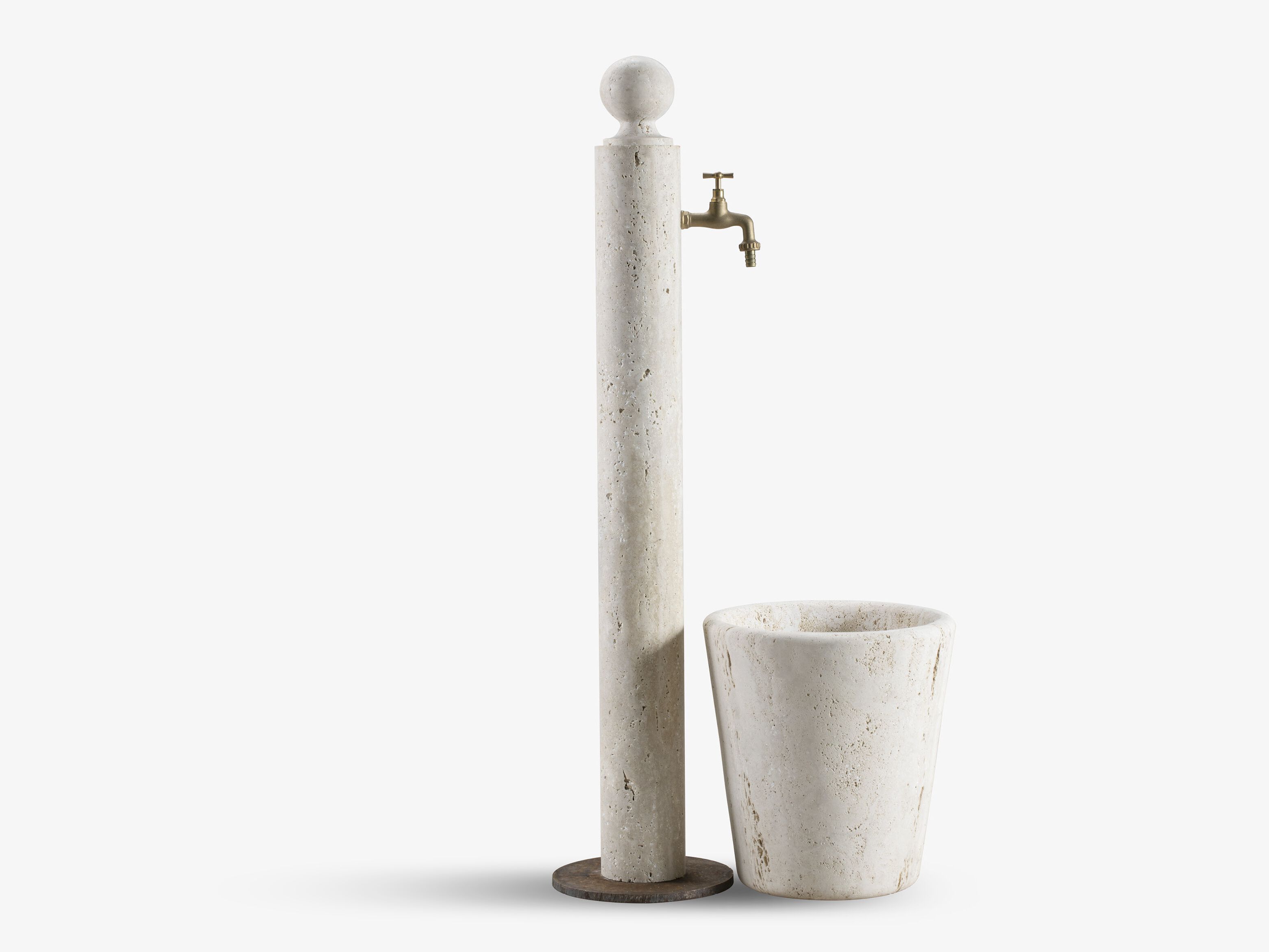 Травертин садовый питьевой фонтанчик VELTHA® Nascor ARCH-00077454