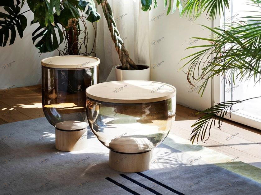 Miniforms Круглый журнальный столик из муранского стекла sun-id-1439702