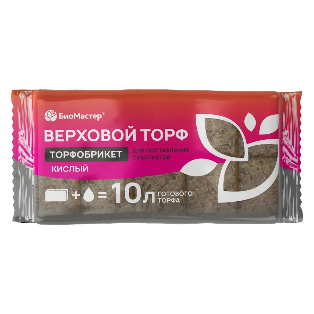 БИОМАСТЕР Верховой кислый торф для хвойных и ягодных культур 82375678 STLM-0025746