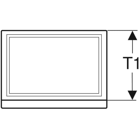 869052000 Шкафчик для раковины Geberit Renova Plan, с одной дверью Geberit  - Вид №2