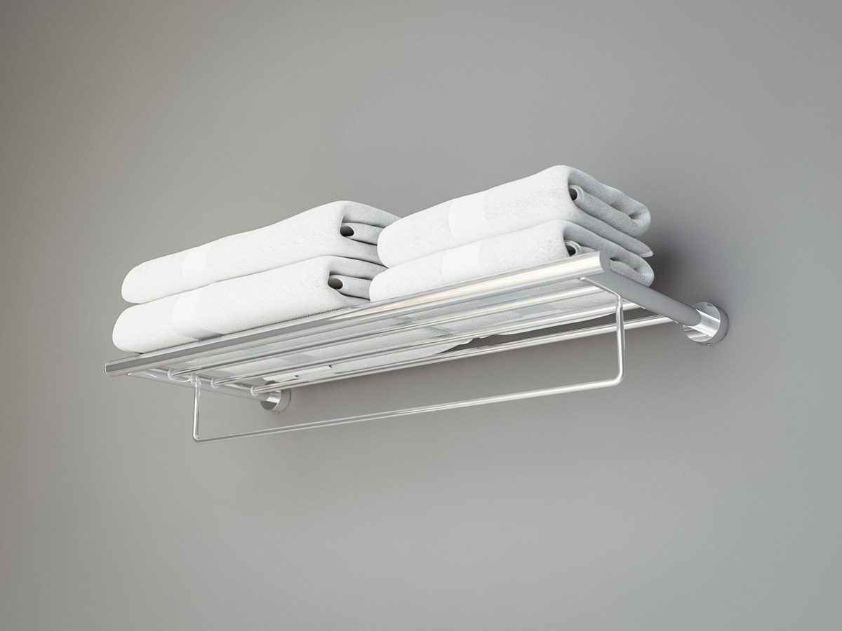 NOS 042 Полка для полотенец со штангой 60 cm FBS Nostalgy - Вид №2