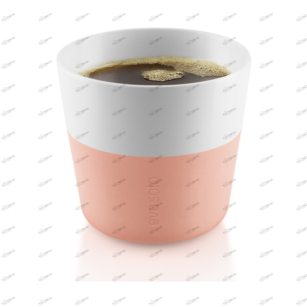 EVA SOLO 501089 Чашки для эспрессо, 80 мл, 2 шт, персиковый Фарфор, силикон 
