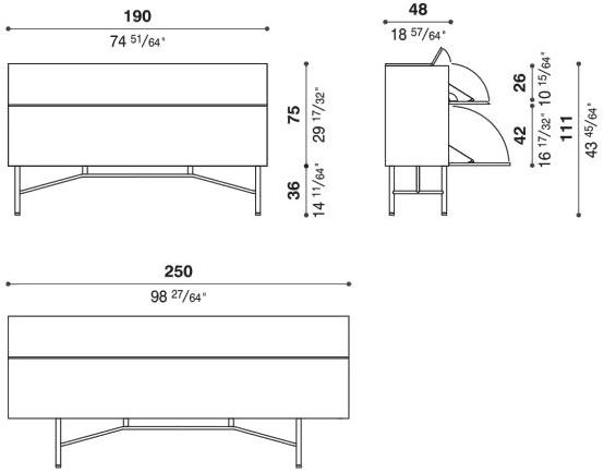 ACERBIS Комод деревянный с откидными дверцами sun-id-1474205 - Вид №6