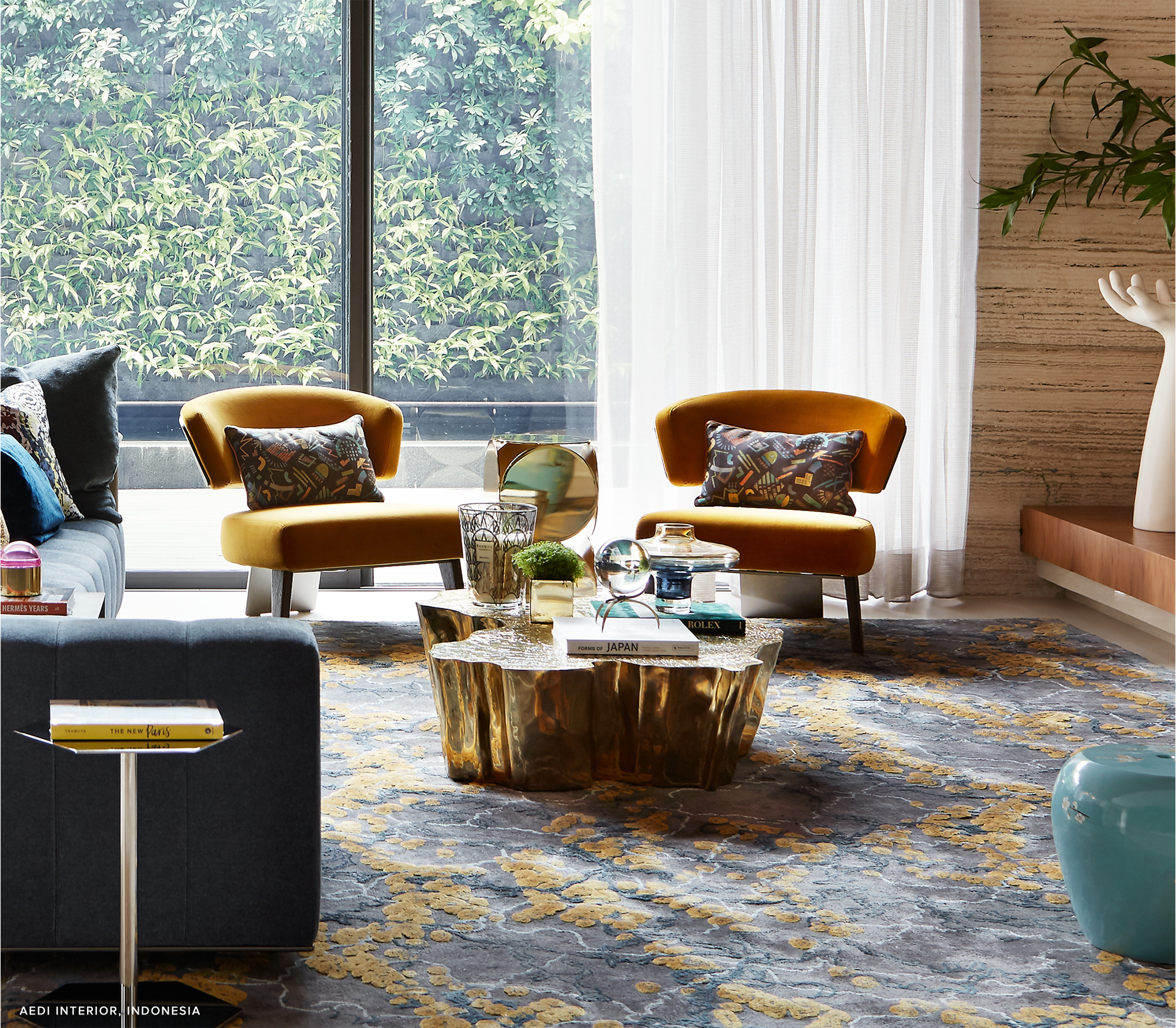 0-146 Золотой центральный стол Eden Boca Do Lobo  - Вид №10