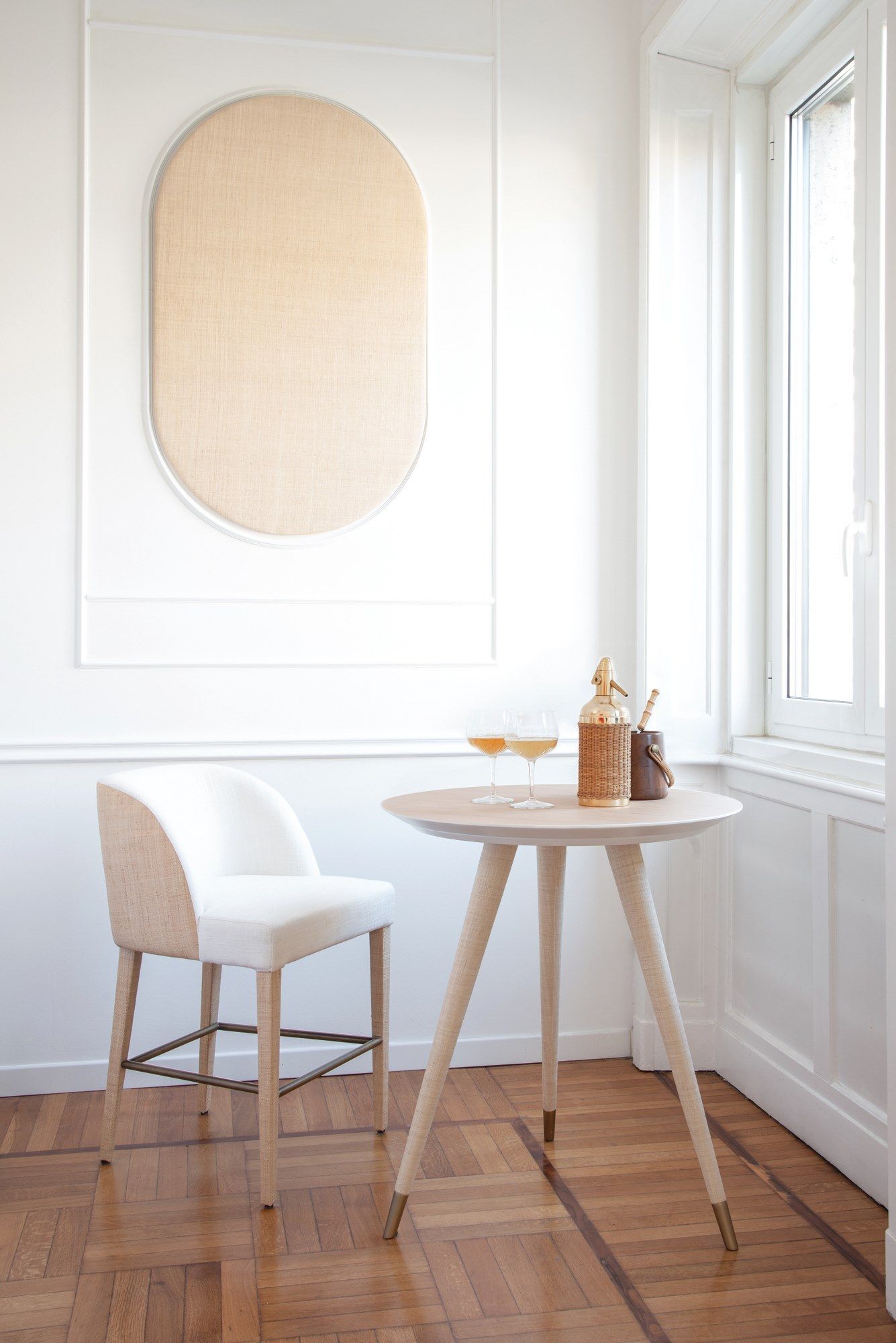 Высокий круглый деревянный стол DOM EDIZIONI коллекция Ривьера ARCH-00106961 - Вид №1