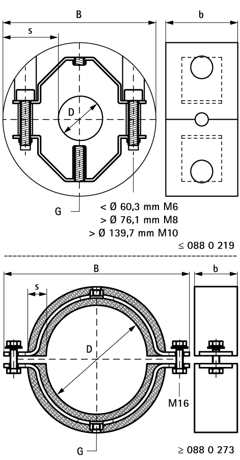 0880368 BISOFIX® 88 Термоизоляционные хомуты для изолированных труб walraven  - Вид №1