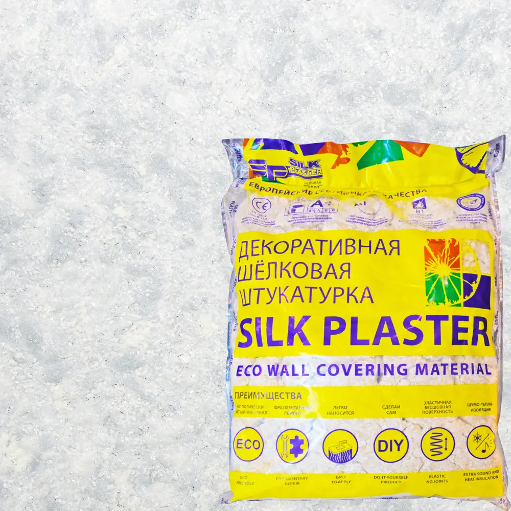 Жидкие обои Silk Plaster Эко Лайн 756 1 кг цвет белый STLM-2099436
