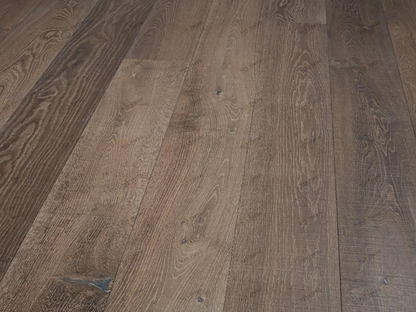 Плавающий брашированный дубовый паркет Old story 250521 Santreyd