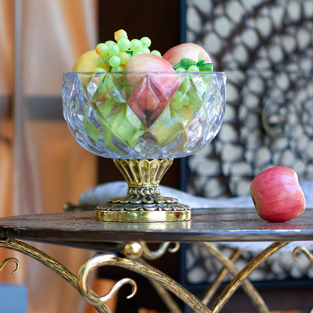 52078 Фруктовница-конфетница Бриз Бронза BOGACHO 4627163961618 - Вид №1