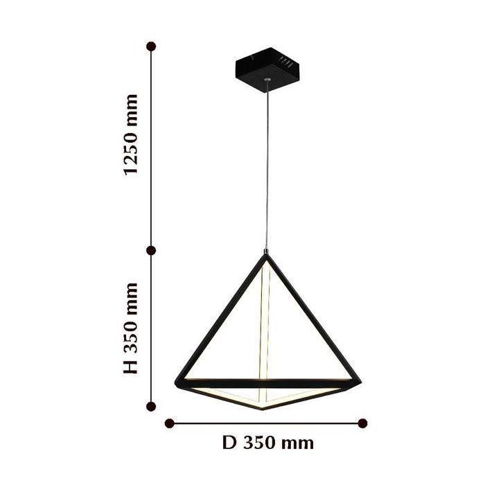 Подвесной светодиодный светильник Favourite Pyramidis 2257-1P FAVOURITE PYRAMIDIS 223177 Черный  - Вид №1