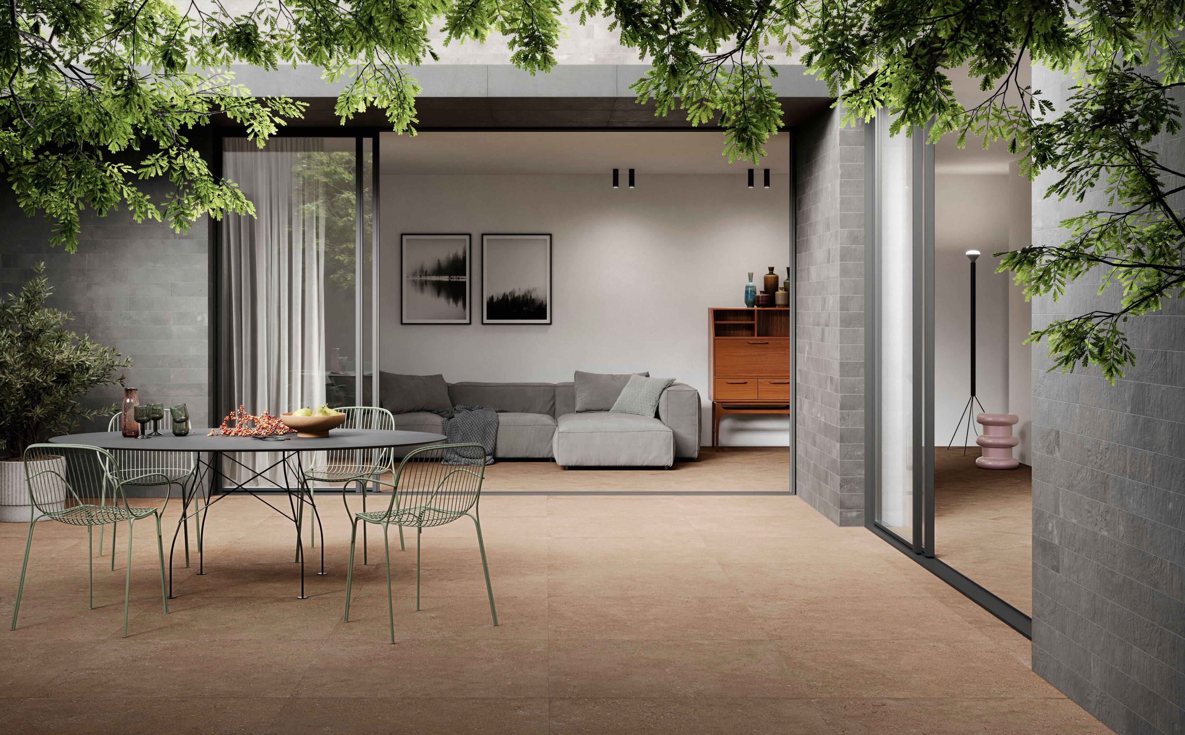 Пол / керамогранит с эффектом цемента CERAMICA SANT'AGOSTINO Duo ARCH-00096683 - Вид №2