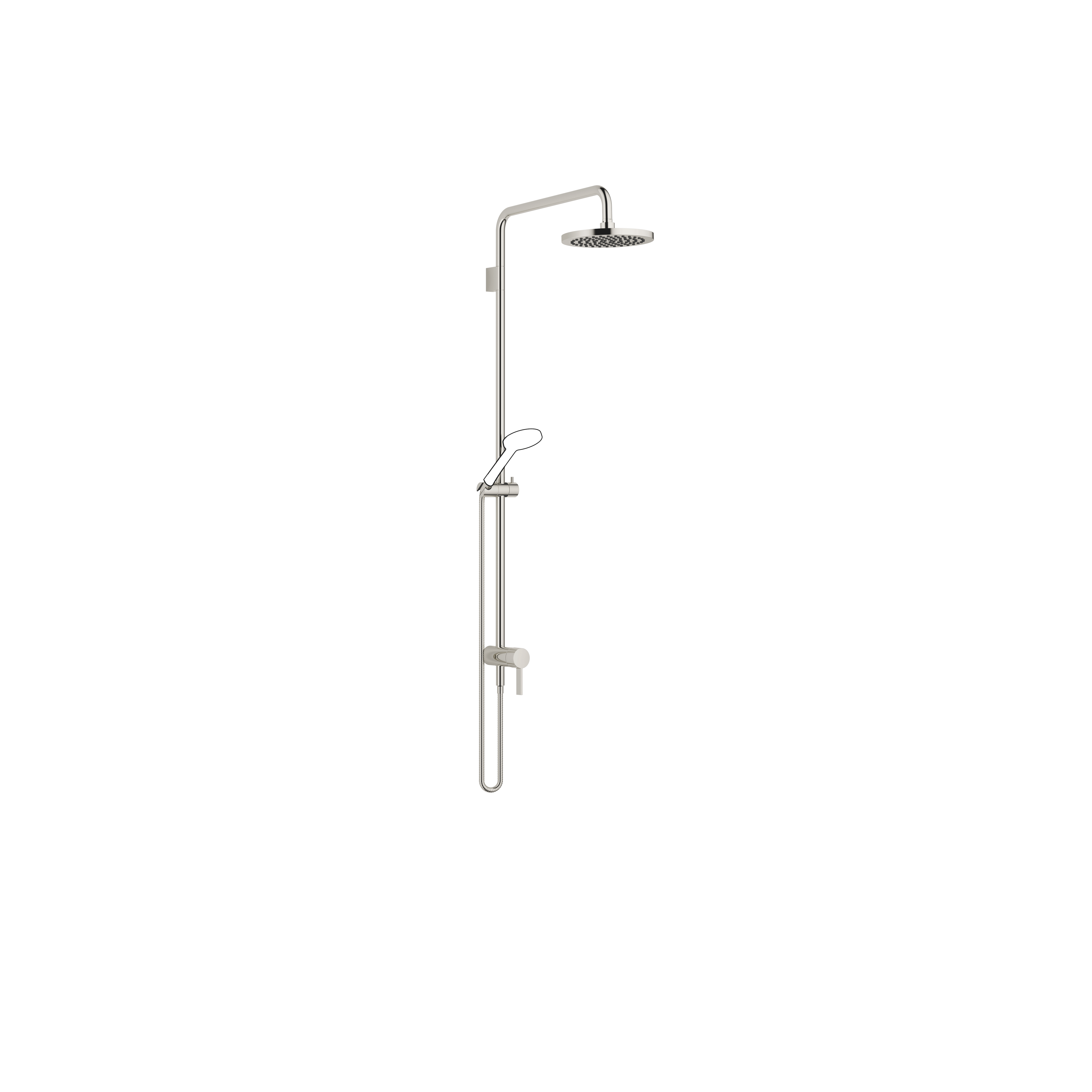 Showerpipe с однорычажным смесителем для душа без ручного душа - Platinum DornBracht 36112970-08