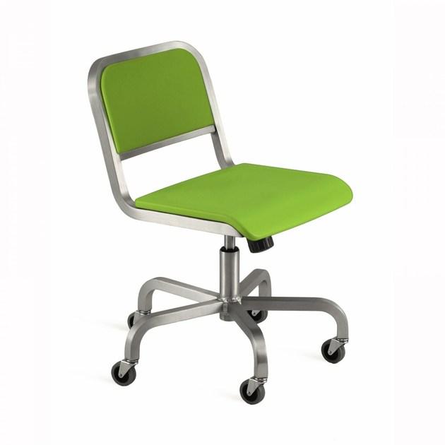 Emeco Вращающееся кресло из алюминия с колесами Nine-o™ sun-id-1471345 - Вид №3