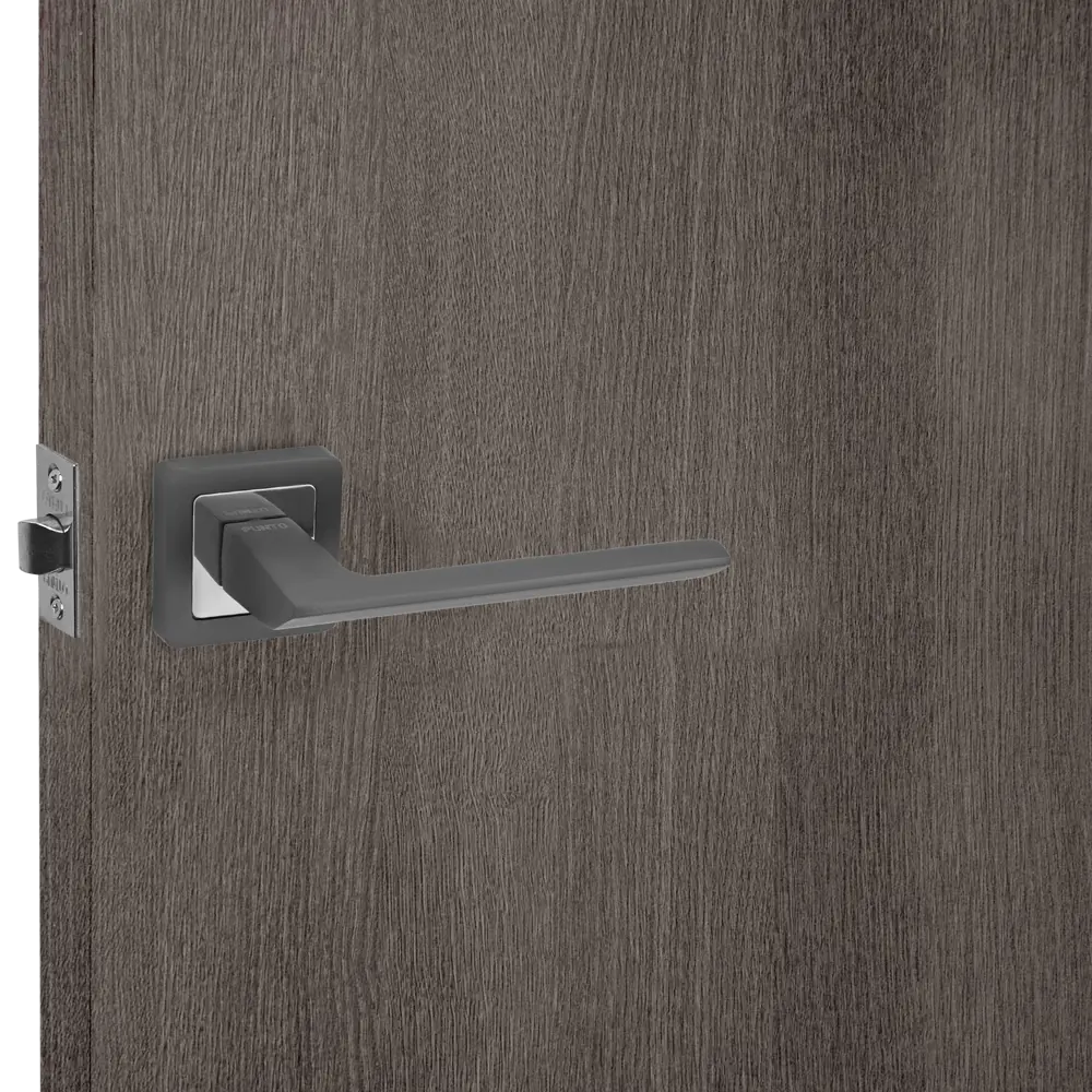 Дверные ручки PUNTO Blade графит для межкомнатных и входных дверей 85203506 STLM-0059864 - Вид №5