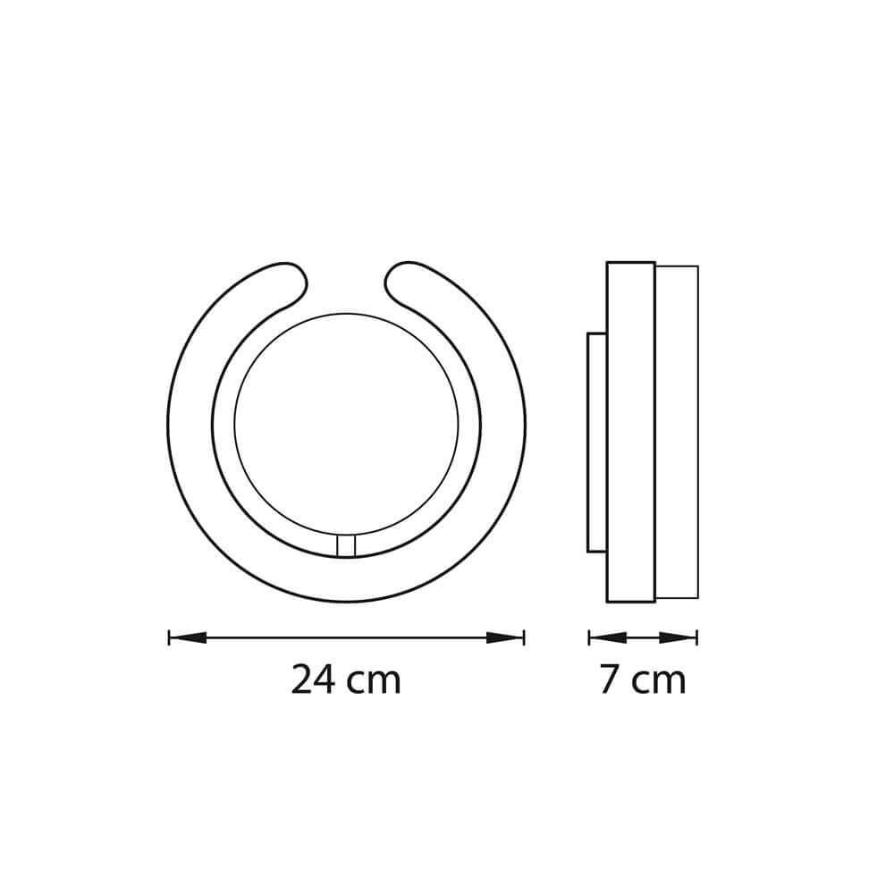 Бра светодиодное влагозащищенное серебряное Unitario 763649 LIGHTSTAR UNITARIO 00-3929189 Серебро  - Вид №1