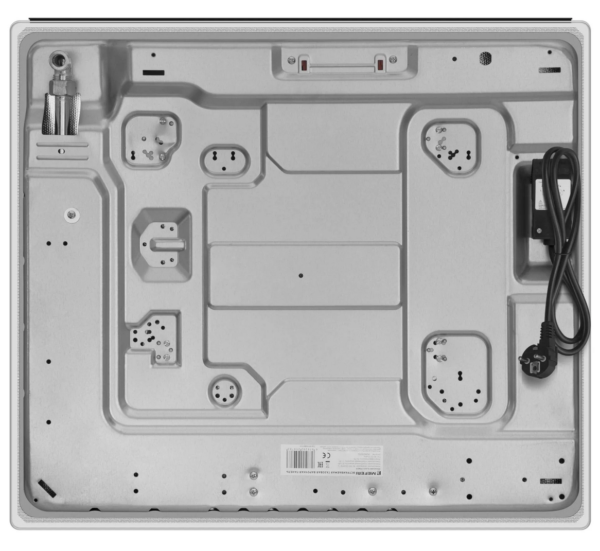 9168784 Газовая варочная поверхность Meferi MGH604WH GLASS POWER STDN-0110187 - Вид №10