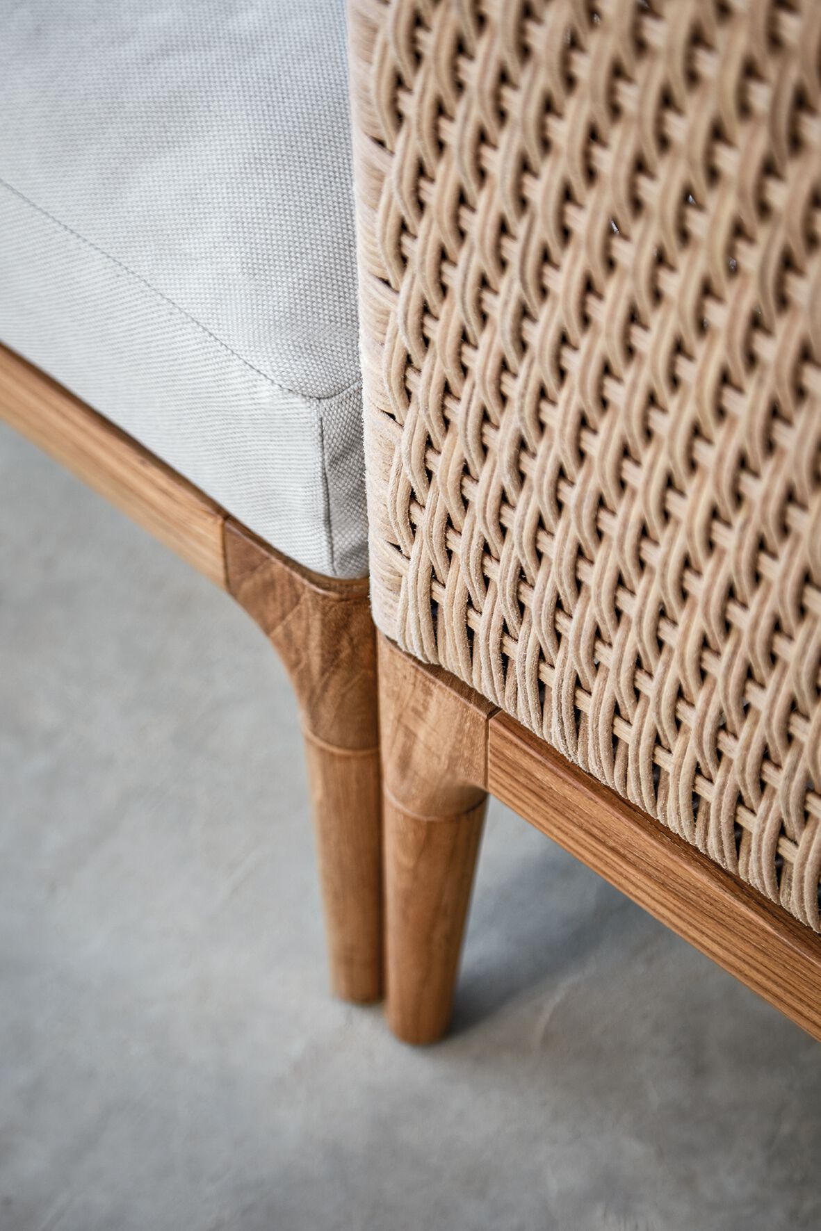 Плетеное и тканевое садовое кресло Gloster ARCH-00122507 - Вид №9