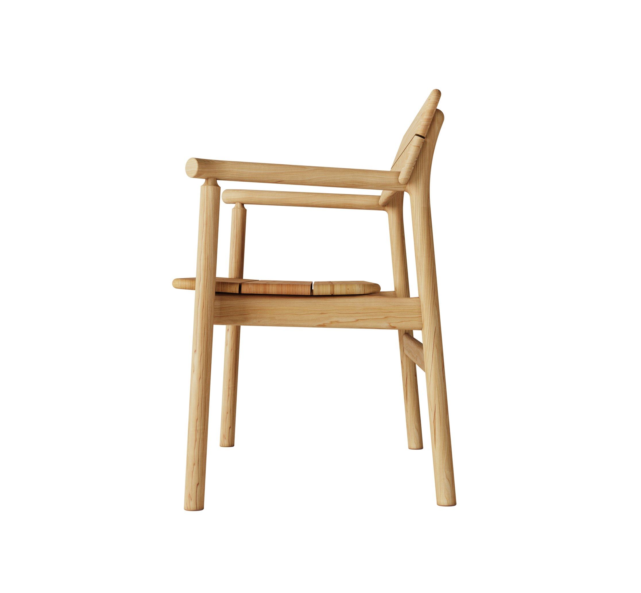 Садовая скамейка из тикового дерева со спинкой Case Tanso ARCH-00097377 - Вид №2