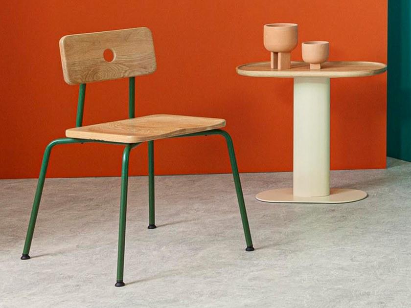 Liqui Contracts Штабелируемый стул из стали и дерева Milne sun-id-1449147 - Вид №5