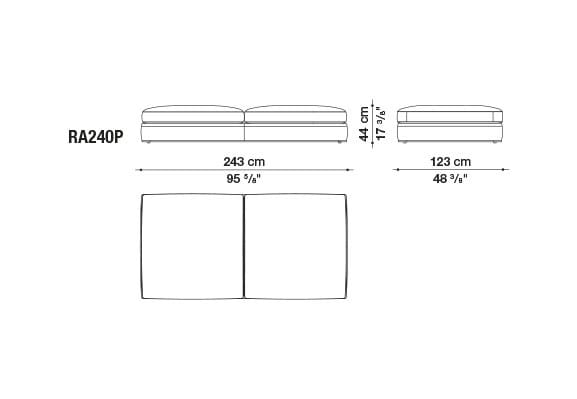Угловой диван из ткани B&B Italia Ричард ARCH-00040927 - Вид №71