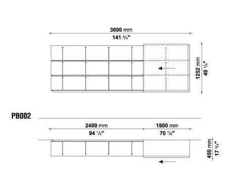Оборудованная стена с ТВ-стойкой B&B Italia PAB ARCH-00029458 - Вид №28