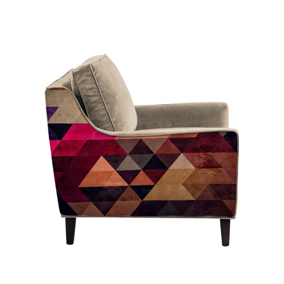 Кресло Triangle by James Soares бежевое ICON DESIGNE TRIANGLE 178006 Серый;разноцветный  - Вид №1
