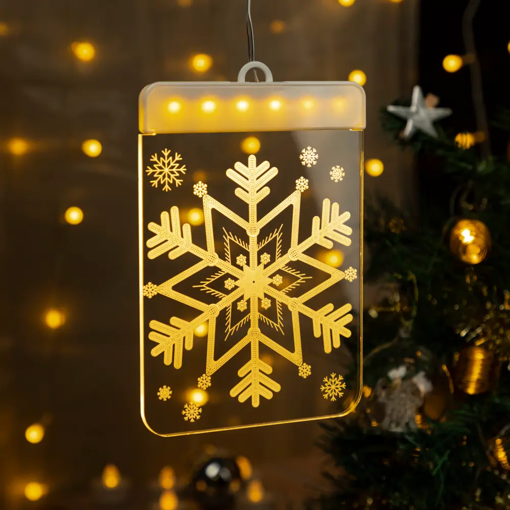 Светильник светодиодный Ritter Snowflake 3D 29292 0 на батарейках STLM-2167869