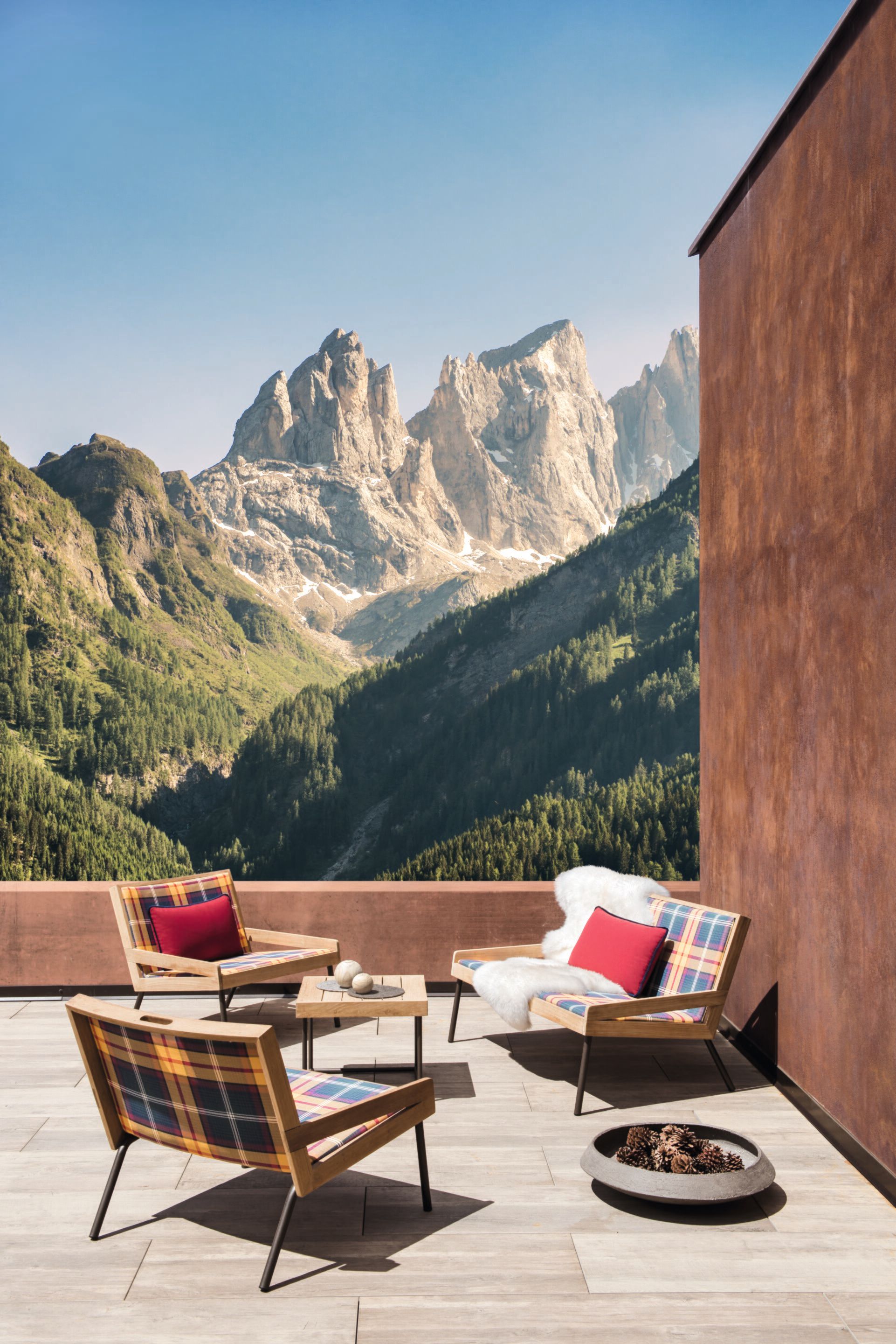 Кресло для сада из технической ткани с подлокотниками Ethimo открытый ARCH-00002270 - Вид №4