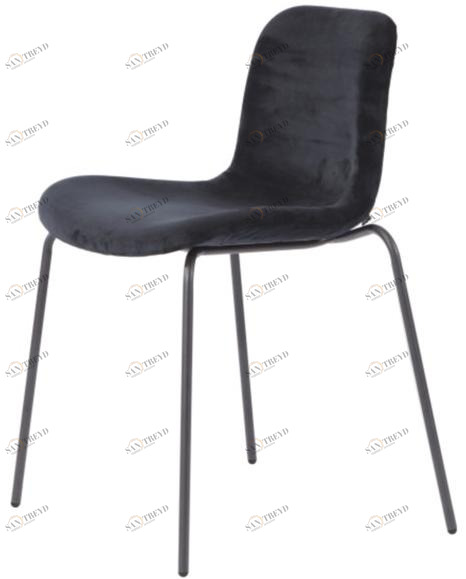 NORR11 Стул из бархата штабелируемый Langue soft sun-id-1490663