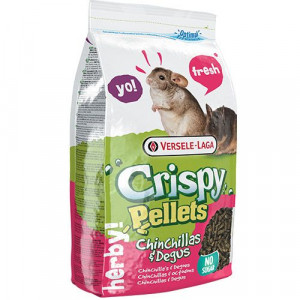 Т00008652 Корм для грызунов Crispy Pellets Chinchillas & Degus для шиншилл и дегу гранулированный 1кг VERSELE-LAGA