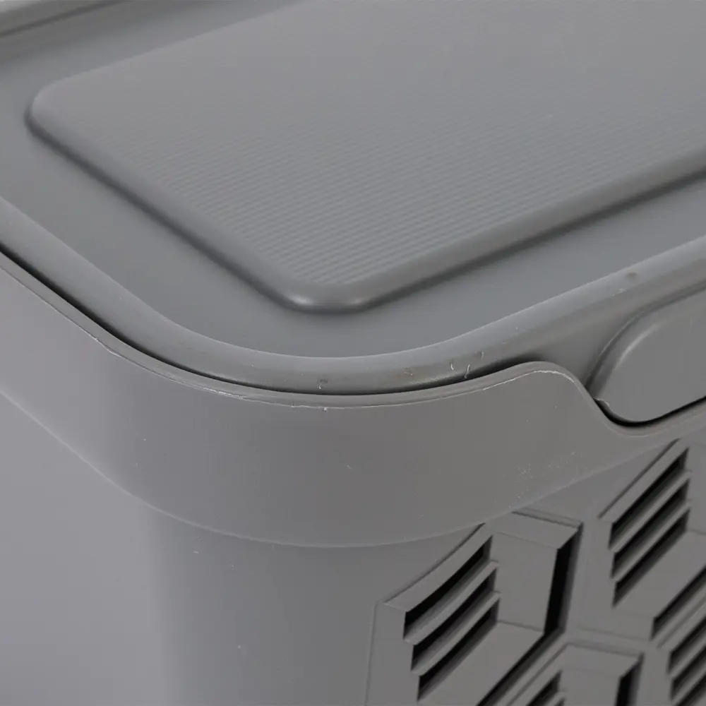 Ящик Deluxe с крышкой 18.9x13.2x11 см полипропилен цвет серый БЫТПЛАСТ STLM-2186585 - Вид №4