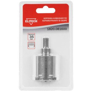 Алмазная коронка Elitech 1820.081600 9186996