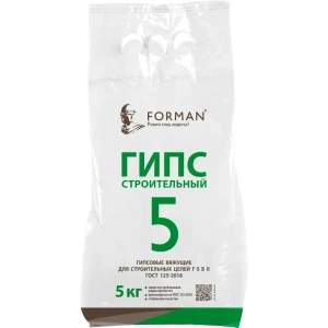 Гипс строительный Forman Г-5 БII 5 кг