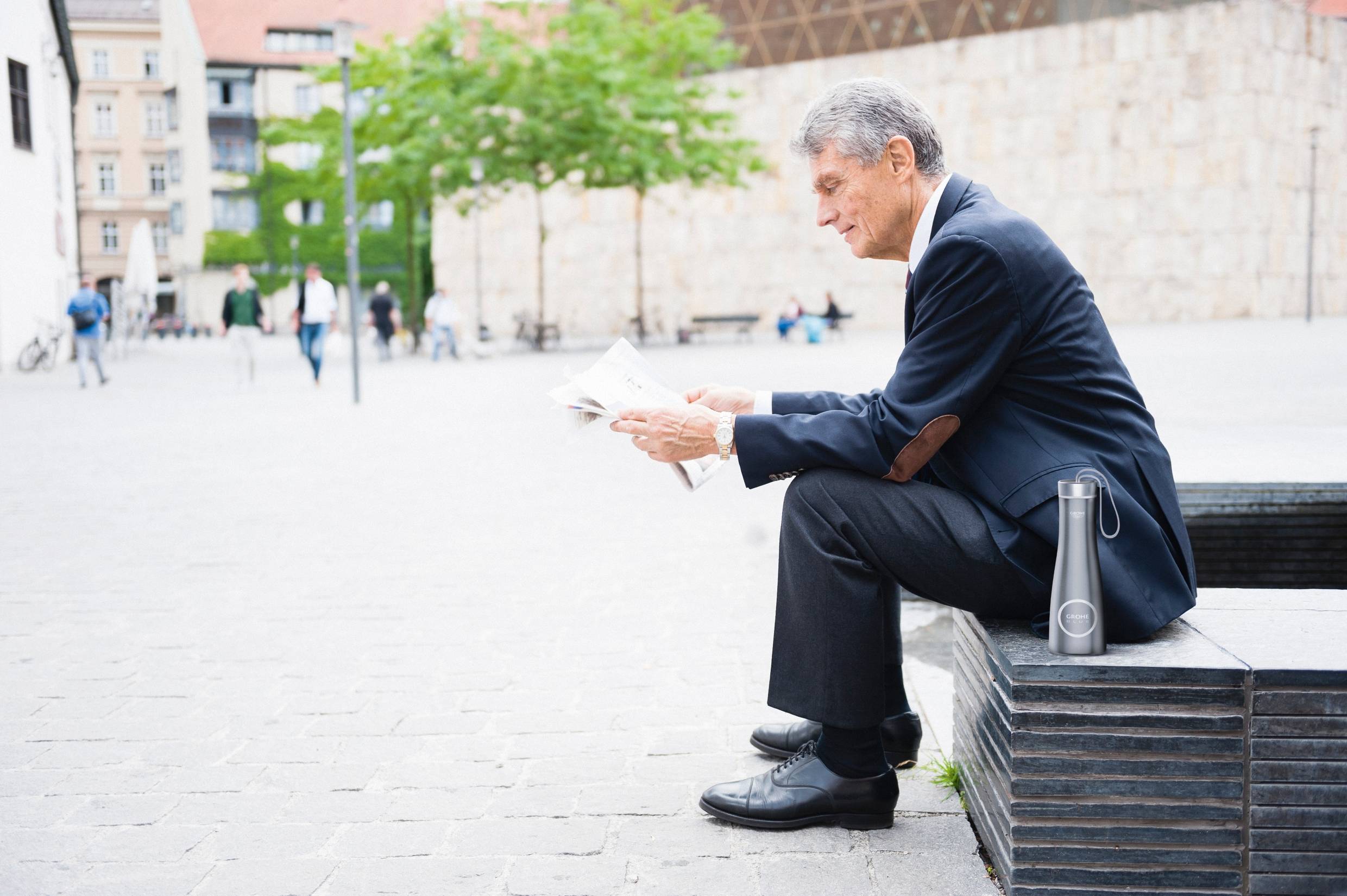 40848SD0 Спортивная питьевая бутылка Grohe GROHE Blue хром - Вид №2