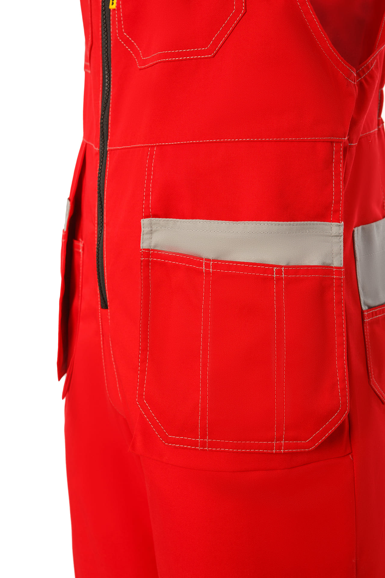 64639 Костюм  NEW 2 красный с серым STATUS  Летняя спецодежда  размер 44-46/170-176  - Вид №8