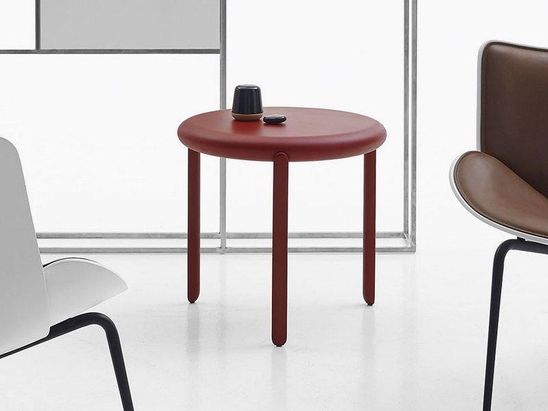 B&B Italia Круглый деревянный журнальный столик Maru sun-id-1365681 - Вид №1