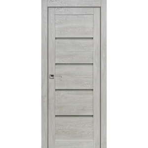 Комплект двери Тренд горизонтальный со стеклом 60x200 см Hardflex серый с добором 100 мм