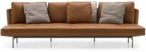 B&B Italia 4-х местный кожаный диван Saké