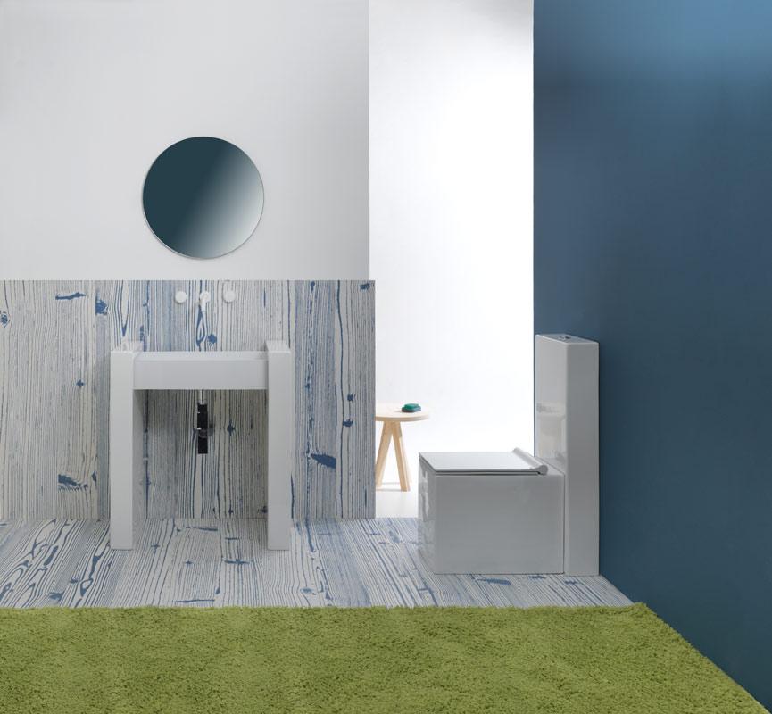 BXLACOL80BW13 Напольная раковина стоящая GSG CERAMIC BOX - Вид №3