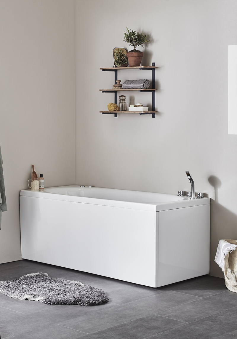 106 Массажная Ванна Relounge 150 Silver Right + Mixed  Noro  Белый  - Вид №1