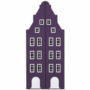 Шкаф-домик детский двухдверный "Амстердам-1" МАНДАРИН АМСТЕРДАМ 179524 Фиолетовый