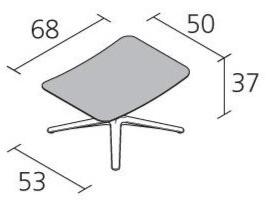 Alias Подставка для ног из ткани с 4 спицами Slim sun-id-1413113 - Вид №1
