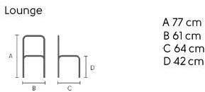 Midj Стул из мягкой ткани Trampoliere sun-id-1344801 - Вид №3