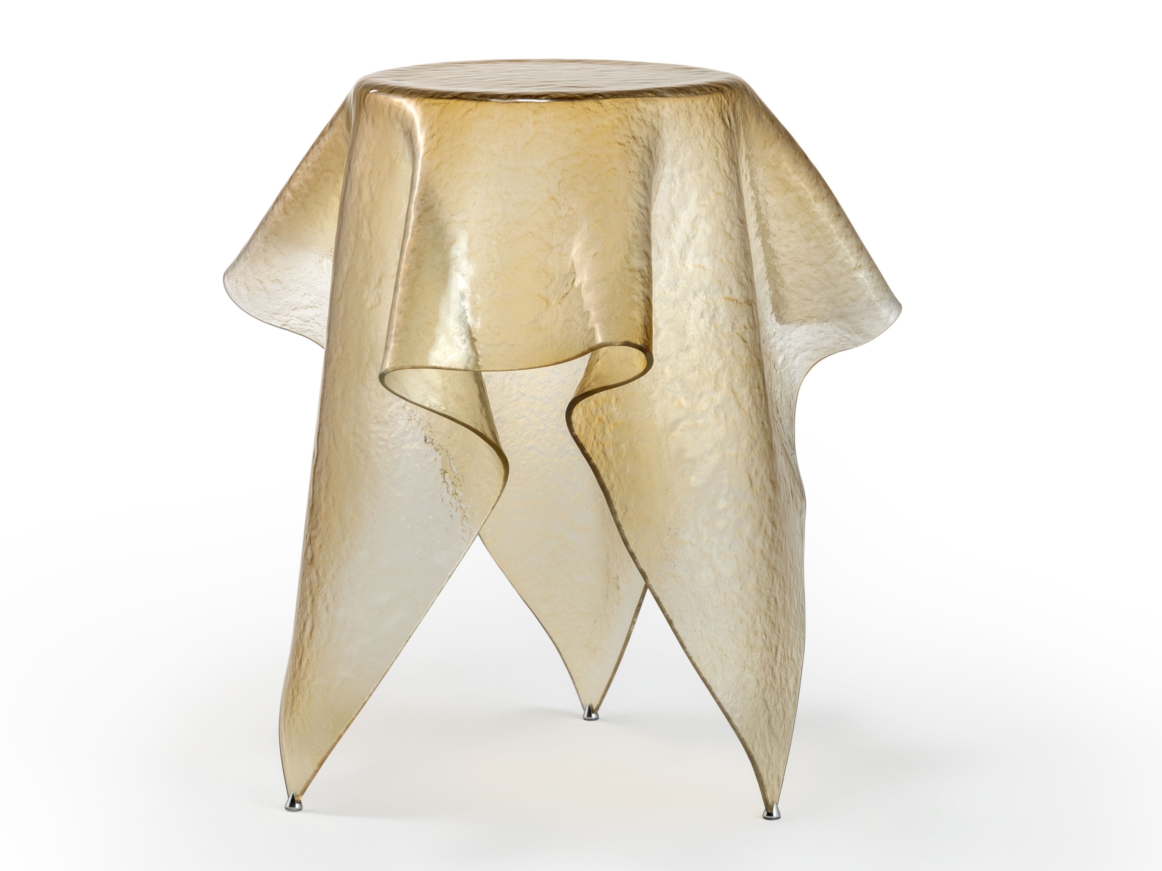 Круглый журнальный столик из изогнутого стекла REFLEX платок ARCH-00035349 - Вид №3