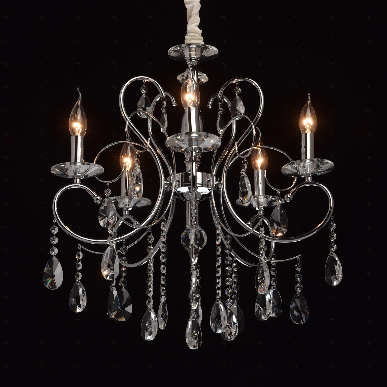 Подвесная люстра MW-Light Адель 7 373013205 MW-LIGHT ДИЗАЙНЕРСКИЕ, АДЕЛЬ 181568 Хром 